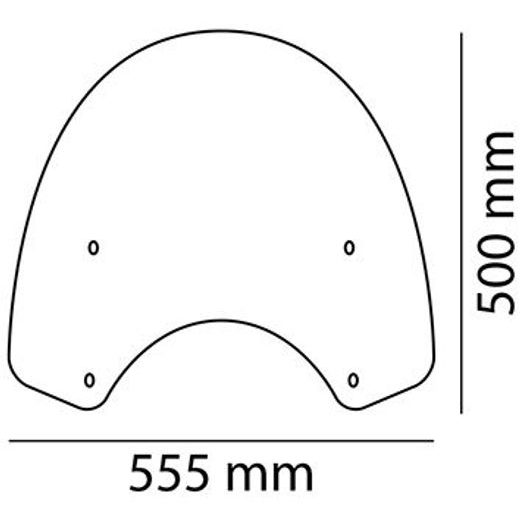 Plexi štít PUIG SUNSET 5265W průhledný