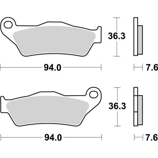 Brzdové destičky BREMBO 07001XS
