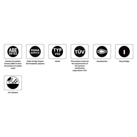 Plexi štít PUIG TOURING 22287F tmavá kouřová