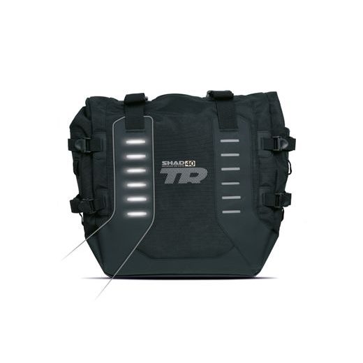 Kompletní sada bočních adventure brašen SHAD TERRA TR40 a černého hliníkového 55L topcase, včetně montážní sady SHAD BMW F750 GS / F850 GS