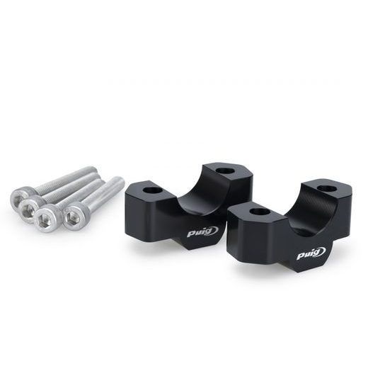 Zvýšení řidítek PUIG 22358N černý height 20mm, d 39mm