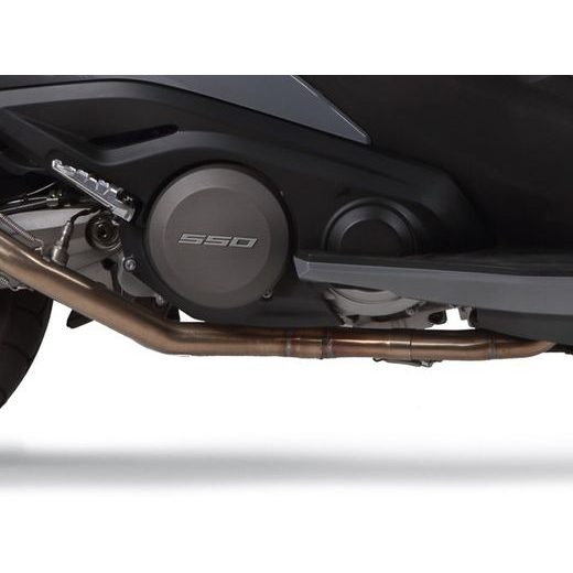 Výfuk kompletní GPR NEW GRAND PRIX EVO TITANIUM E4.KYM.7.CAT.GPAN.TO Broušený titan zahrnuje odnímatelný db killer a katalyzátor