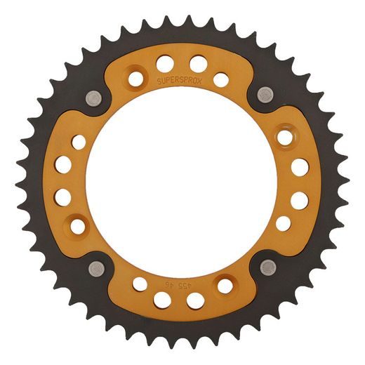 Řetězová rozeta SUPERSPROX STEALTH RST-455:46-GLD zlatá 46 zubů, 420