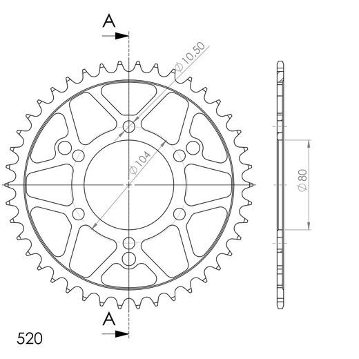 Řetězová sada D.I.D Chain - zlatý řetěz 520 ZVM-X, X-kroužek, kolečko JT, rozeta SUPERSPROX pro ATV POLARIS Trail Boss 250 4x4 1987-1992