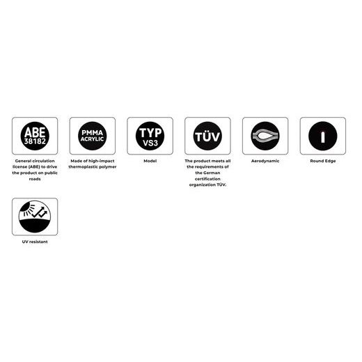 Plexi štít PUIG SPORT 22680N černý