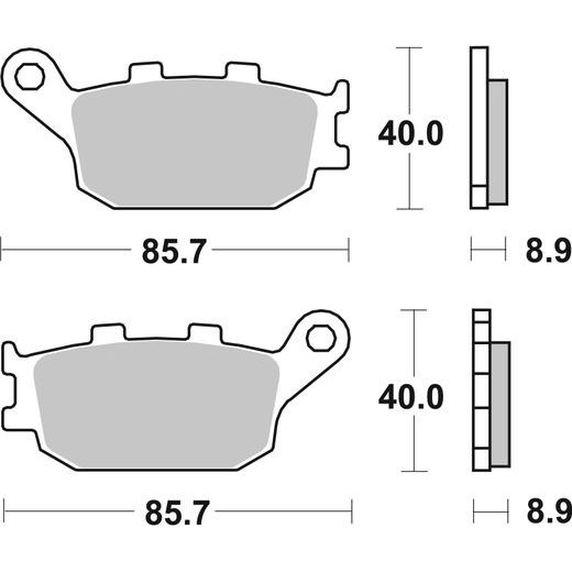 Brzdové destičky BREMBO 07HO3607 CC ROAD