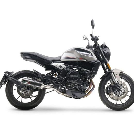 Mid-full výfukový systém GPR M3 MO.7.1.CAT.M3.PP Broušená nerezová ocel zahrnuje odnímatelný db killer a katalyzátor