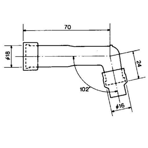 Koncovka zapalovací svíčky NGK XB01F