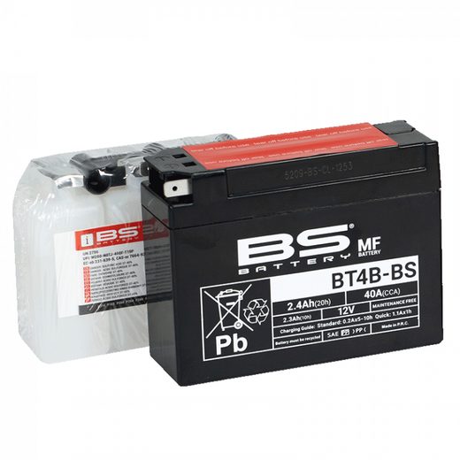 Bezúdržbová motocyklová baterie BS-BATTERY BT4B-BS