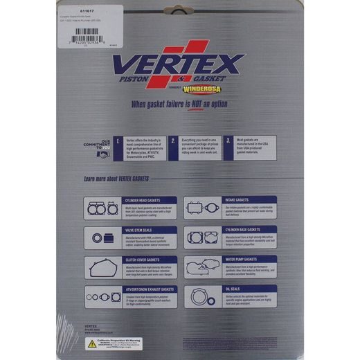 Sada těsnění motoru kompletní WINDEROSA CGKOS 611617 se simeringy