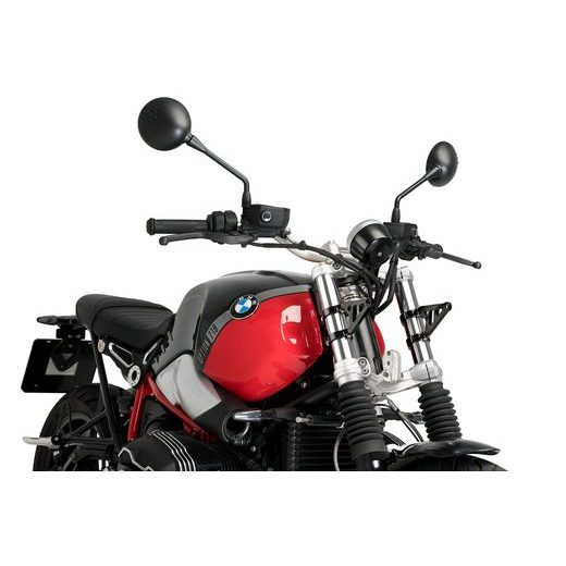 Sada svorek PUIG LUMEN LED 20876N d 35-37cm + suport for headlights černý