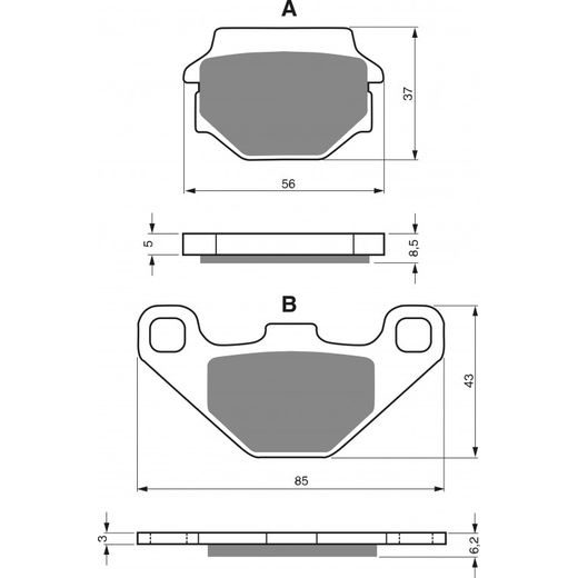 Brzdové destičky GOLDFREN 086 AD OFF-ROAD FRONT