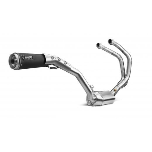 Výfuk kompletní 2x1 MIVV GHIBLI Y.052.LGB Keramická černá / nerezová ocel