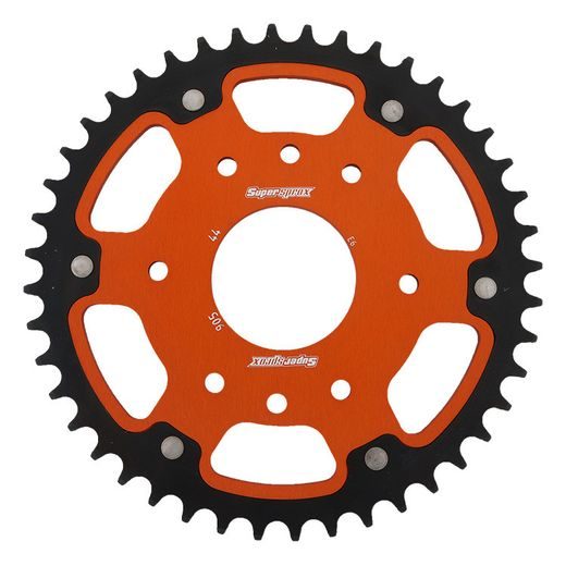 Řetězová rozeta SUPERSPROX STEALTH RST-905:44-ORG oranžová 44 zubů, 520