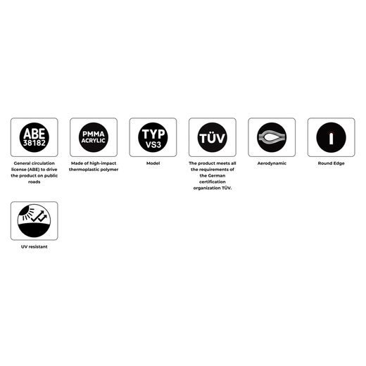 Plexi štít PUIG R-RACER 22468N černý