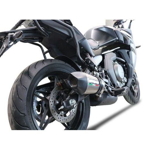 Koncovka výfuku Slip-on GPR NEW GRAND PRIX EVO TITANIUM CF.9.RACE.GPAN.TO Broušený titan zahrnuje spojovací svod a odnímatelný dB killer