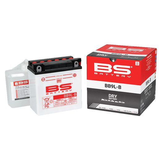 Konvenční motocyklová baterie BS-BATTERY BB9L-B Včetně balení kyseliny