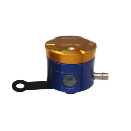 Nádobka na brzdovou kapalinu ACCOSSATO CNC-worked vč. rovného držáku zlatá