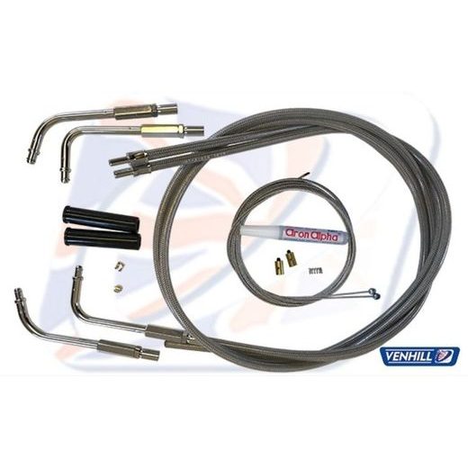 Sada bowdenů plynu Venhill U01-4-404 braided tlačné spojení