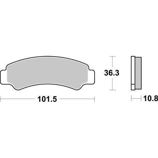 Brzdové destičky BREMBO 07KS08SD