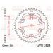 Řetězová rozeta JT JTR 2023-42 42 zubů, 520