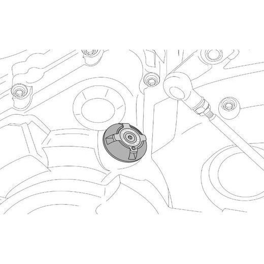 Zátka oleje PUIG 1291A modrá