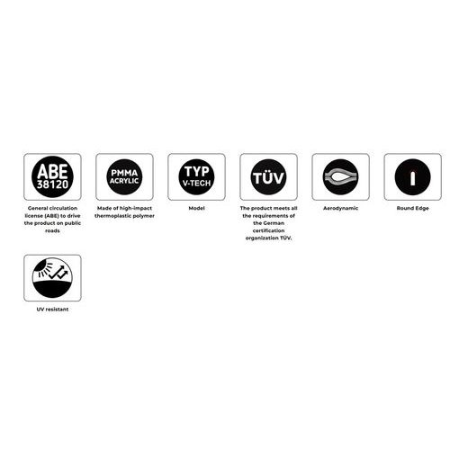 Plexi štít PUIG V-TECH LINE TOURING 22544H kouřová