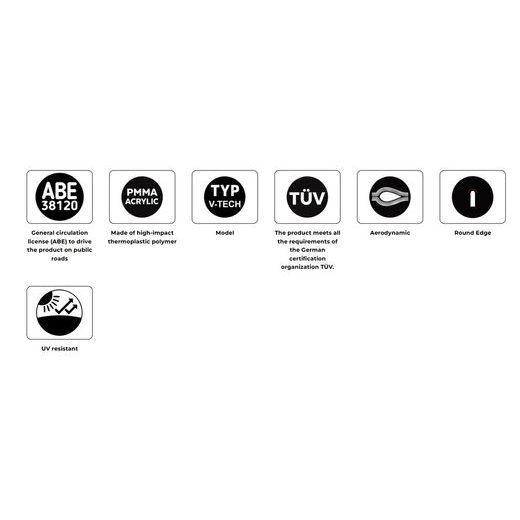 Plexi štít PUIG V-TECH LINE TOURING 22582F tmavá kouřová