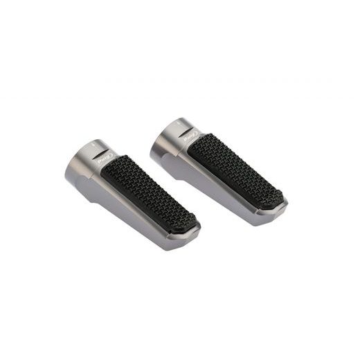 Stupačky bez adaptérů PUIG SPORT 7318Y titan s gumou