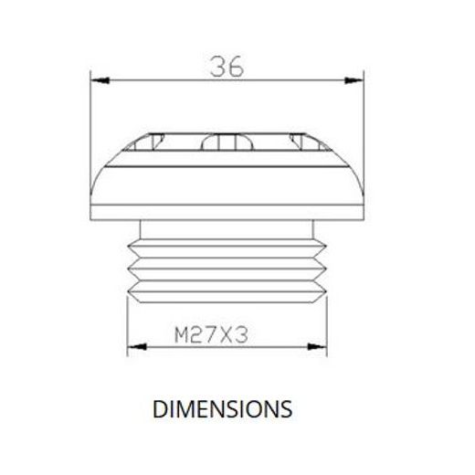Zátka oleje PUIG TRACK 20341O zlatá