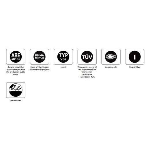 Plexi štít PUIG TOURING 22320F tmavá kouřová