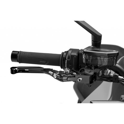 Páčka brzdy bez adaptéru PUIG 4.0 414NNP rozšiřitelná skládací černo/stříbrné