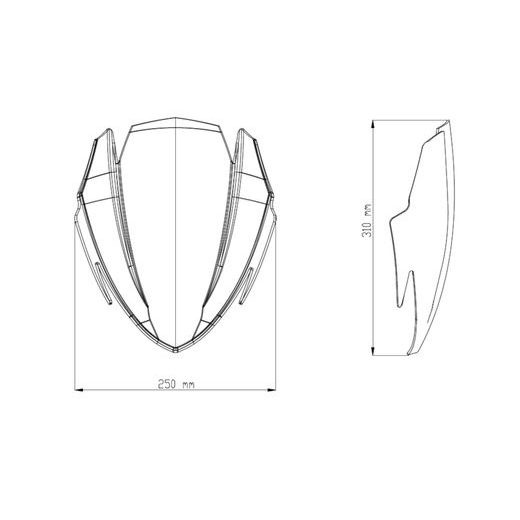 Plexi štít PUIG NEW GEN. SPORT 9435H kouřová