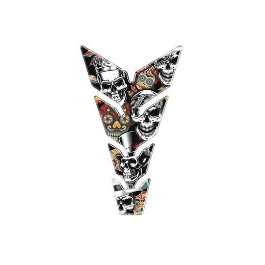 Tankpad PUIG Skull Party 20593N černý