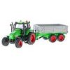 Kids Globe Farming traktor kov 25cm na setrvačník s vlečkou na baterie+světlo/zvuk 4druhy v krabičce