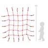small foot Šplhací síť červená