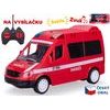 R/C auto hasiči CZ 17cm 27MHz plná funkce na baterie se světlem a zvukem v krabičce