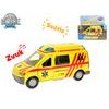 Kids Globe Traffic ambulance CZ kov 14cm zpětný chod na baterie se světlem a zvukem v krabičce