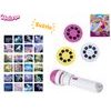 Unicorn projektorová svítilna 11,5cm na baterie se světlem 24 obrázků na kartě
