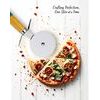 Kráječ na pizzu s dřevěnou rukojetí – růžovo-modrý