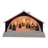 Vánoční svícen LED v domečku 15x11cm