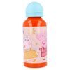 Hliníková láhev na pití Prasátko Pepa 400 ml - oranžová/modrá