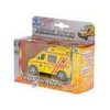 2-Play Traffic ambulance CZ 11cm kov zpětný chod na baterie česky mluvící se světlem v krabičce