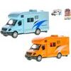 Auto karavan 11cm kov zpětný chod 3barvy v krabičce 24ks v DBX