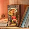 RoboTime 3D skládačka Zarážka na knihy Miniatura domečku Knihkupectví