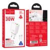 Gentle PD30W dual port adaptér Type-C to Type-C BÍLÝ
