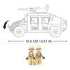Sluban Army Model Bricks M38-B0837 Hummer bojový off road