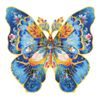 RoboTime Dřevěné puzzle Motýl Morpho Helena