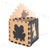 Pěnová podložka na puzzle pro děti 9 ks béžovo-hnědo-černá 85cm x 85cm x 1cm