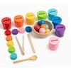 2Kids Toys Duhové kuličky, mince a kalíšky 8 barev